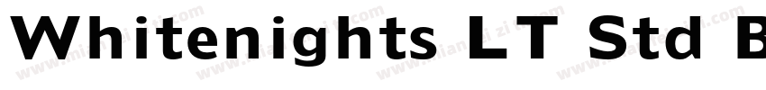 Whitenights LT Std Bold lt字体转换